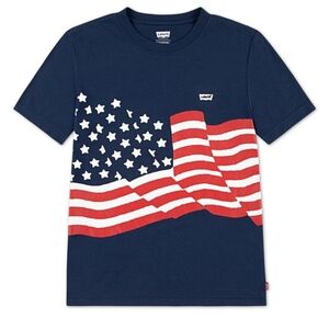 Levi's Boys American Flag Graphic T Shirt